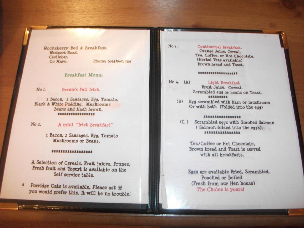 Rocksberry Bed & Breakfast Castlebar Luaran gambar